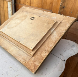 Lijst hout met oude foto 29 x 23,5 brons VERKOCHT