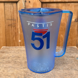 Waterkan kan Pastis 51 blauw plastic Frankrijk