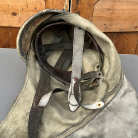 Helm brandweer creme origineel met zijflappen
