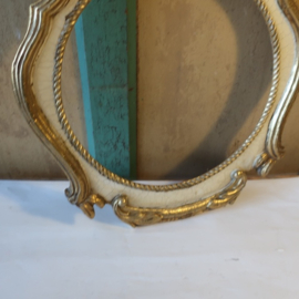 Lijst kader brons & crème 34 x 40 cm brocante