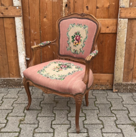 Dames fauteuil stoffen bekleding 1930