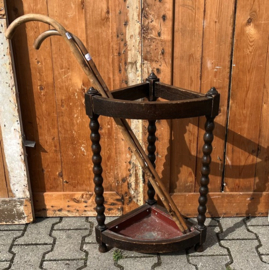 Bak garderobe 1920 1930 hout kapstok