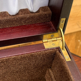 Bestek cassette kist Engeland hout VERKOCHT