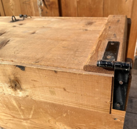 Houten kist eierkist origineel 78,5 x 31,5 x 27