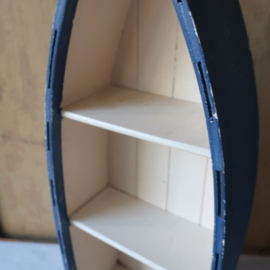 Boekenkastje type boot kano skiff 51 cm