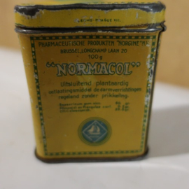 Blikje Normacol Norgine NV Brussel brocante