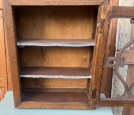Vitrine kast 1930 origineel sier pronk 81 hoog