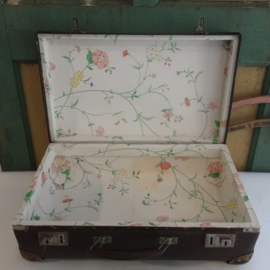 Koffer bruin 46 x 29 x 15 cm origineel vintage