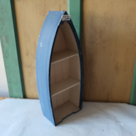 Boekenkastje type boot kano skiff 51 cm