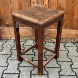 Kruk bijzettafel melk krukje hout origineel