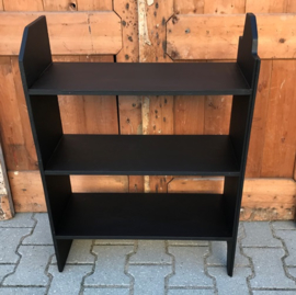 Boeken kast schappen kast zwart 60 cm breed