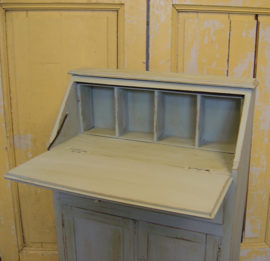 Buro bureau secretaire blauw krijt VERKOCHT