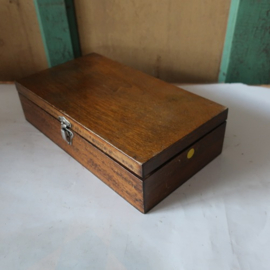 Tekendoos kist hout origineel 28 cm VERKOCHT