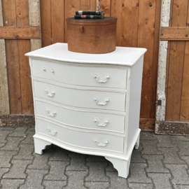 Ladekast 4 laden Engeland wit 73,5 cm