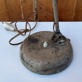 Tafel lamp metaal bureau buro vintage industrie