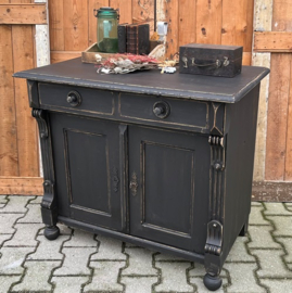 Commode lage kast zwart 92,5 cm VERKOCHT