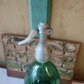 Spuitwaterfles sodafles groen glas VERKOCHT
