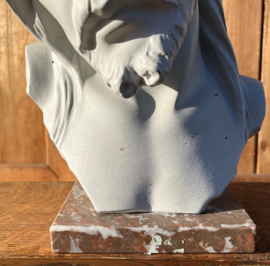 Jezus beeld buste op voet origineel VERKOCHT