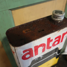 Olie blik olie drum ANTAR motor oil barn found