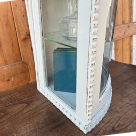 Vitrine kast groen sier hoek kastje VERKOCHT