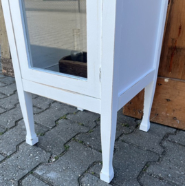 Vitrine kast wit sier nachtkastje pronk 85,5 cm