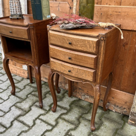 Nachtkastjes origineel Frankrijk brocante VERKOCHT