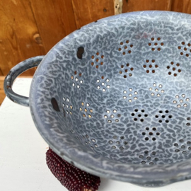 Vergiet emaille grijs Ø 20 cm VERKOCHT