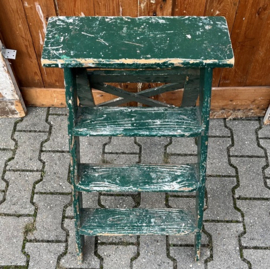 Oude trap ladder schilders hout decoratie