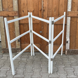 Wasrek hout  wit handdoek rek droog VERKOCHT