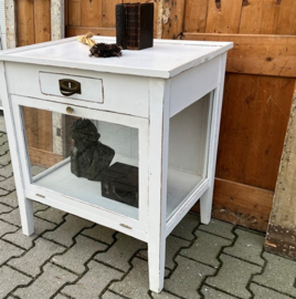 Vitrine kast thee pronk wit 1930 VERKOCHT