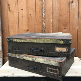 Koffer kist winkeldoos 52 x 40 x 14 origineel oud
