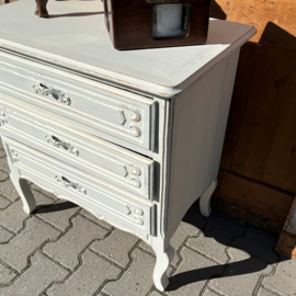 Ladekast lage kast brocante wit VERKOCHT