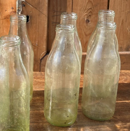 Fles melkfles blank glas origineel melk VERKOCHT