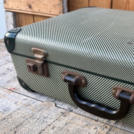 Koffer groen vintage retro origineel 46 cm