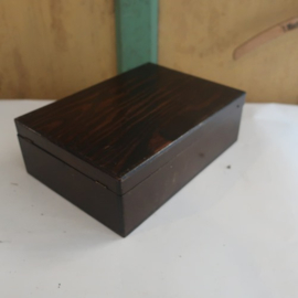 Scheerkist hout origineel kist 17 x 24 x 8 cm