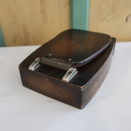 Scheerkist make up kist hout kist VERKOCHT