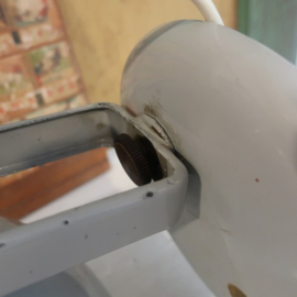 Lamp Philips Helioflux grijs emaille VERKOCHT
