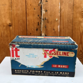 Blik Biscuits Poigny Le Mans koek origineel
