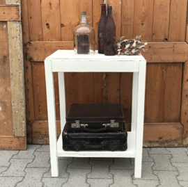 Haltafel side table 1930 bijzettafel wit 76 cm hoog