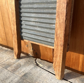 Wasbord klein model hout zink VERKOCHT