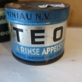 Blik appelstroop o.a. TEO De Betuwe origineel