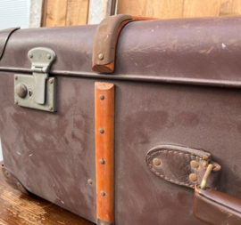 Kist koffer houten latten hutkoffer VERKOCHT