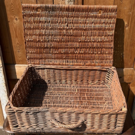 Picknick koffer mand rotan riet 65 cm VERKOCHT