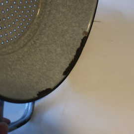 Vergiet emaille Deense zeef grijs Ø 27 cm