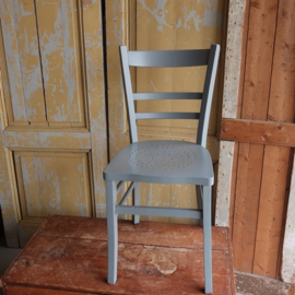 Stoel antiek hout grijs model Luterma