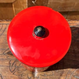 Pot bus emaille thee rood origineel