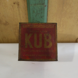 KUB bouillon France metaal origineel rood