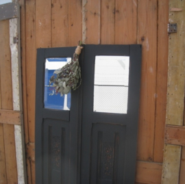 Oude panelen hout grijs 150 cm VERKOCHT