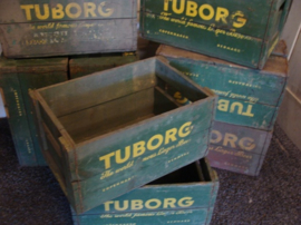 Tuborg beer bier kist 47 x 30 x 25 origineel groen VERKOCHT