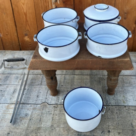 Emaille lunchtrommel tiffin dabba 5 bakken